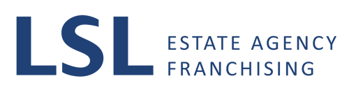 LSL estate agency franchising logo - blue - Horizontal